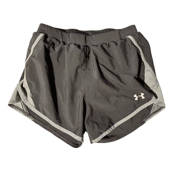 Under Armour Black Gray Loose Fit Running Athletic Shorts Activewear SM - Picture 2 of 9